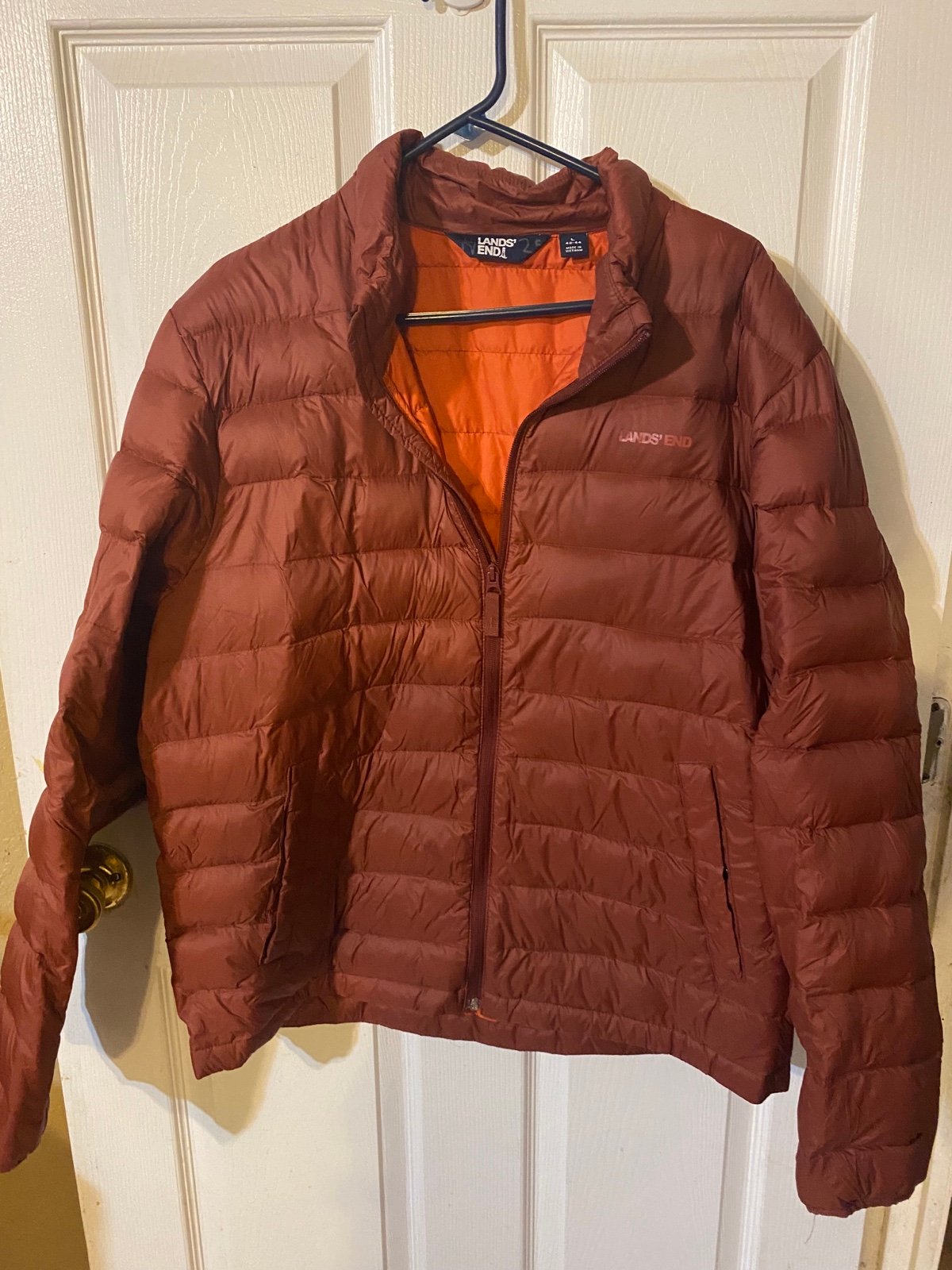 VTG Lands End Downs Puffer Jacket Size Large (42-44) in excellent condition