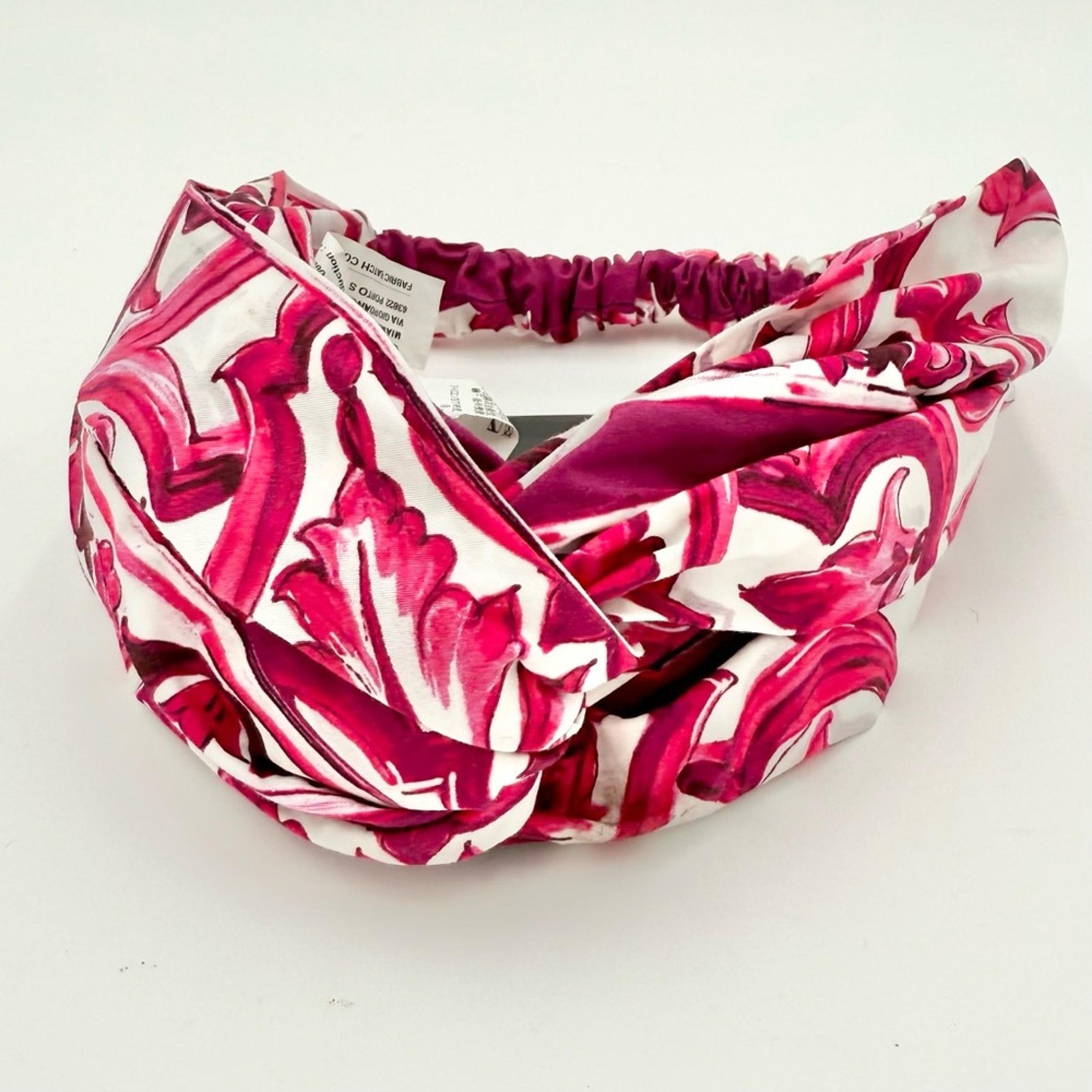 Dolce & Gabbana Majolica-print poplin headband