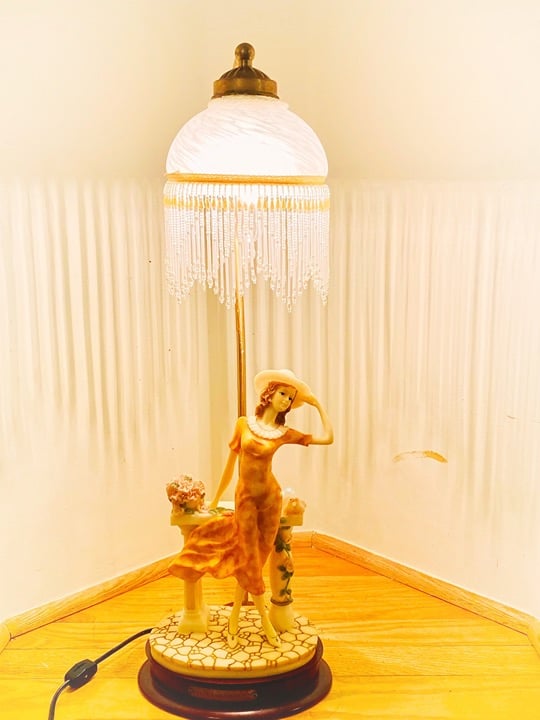 This is the original Victoria Collection Lamp. Lamp has ben rewired, looks New