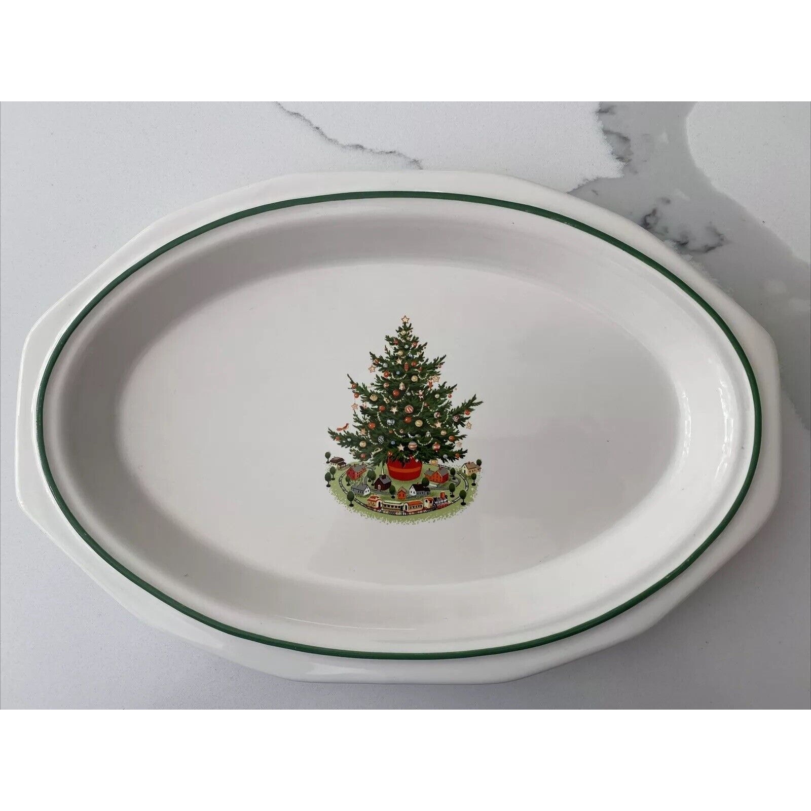 Pfaltzgraff Christmas Heritage 12 Platter Serving Plate Holiday Christmas Tree
