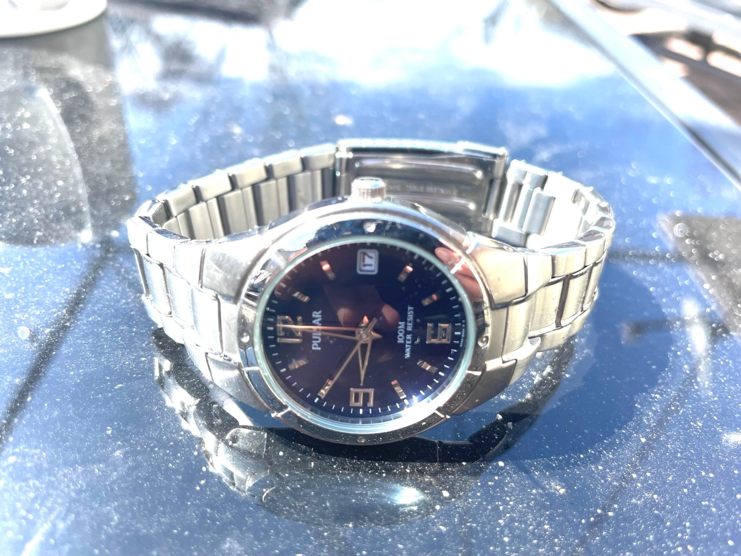 Watch Pulsar mens as new blue dial