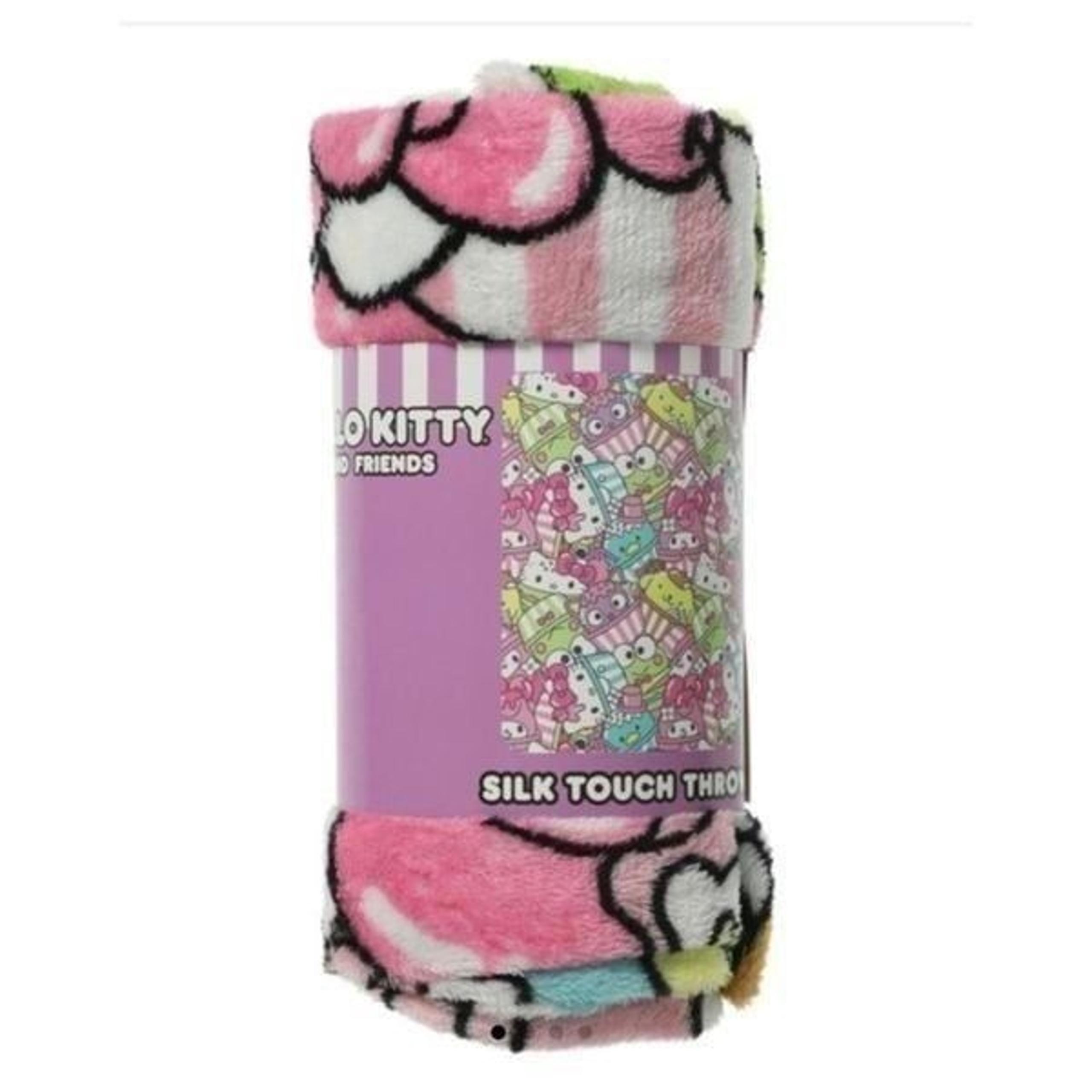 NEW! Hello Kitty Striped Silk Touch Blanket 40in x 50in!