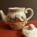 Christmas Farmhouse Handpainted Ceramic Teapot by Maxcera