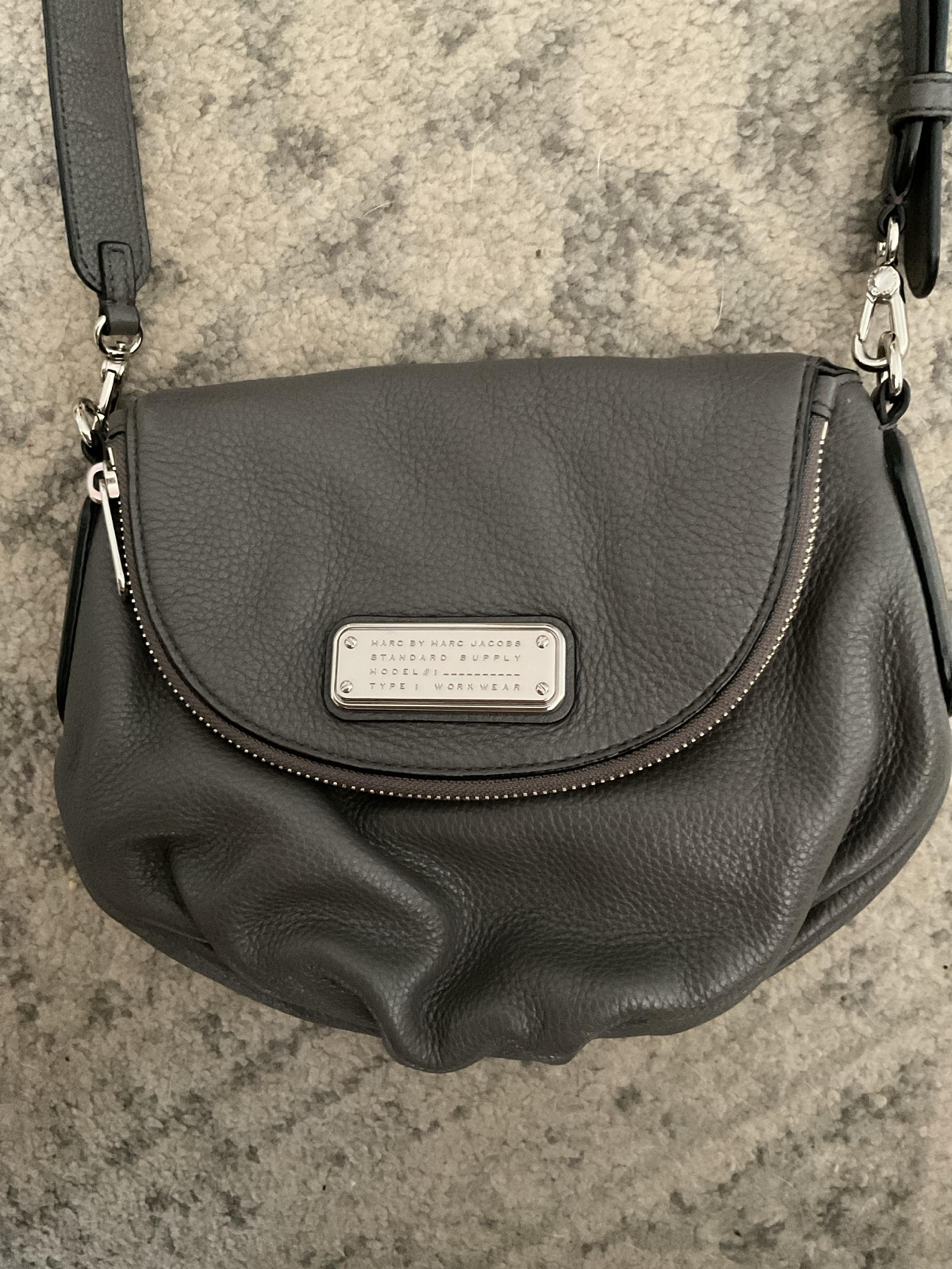 Marc by Marc Jacobs grey leather crossbody