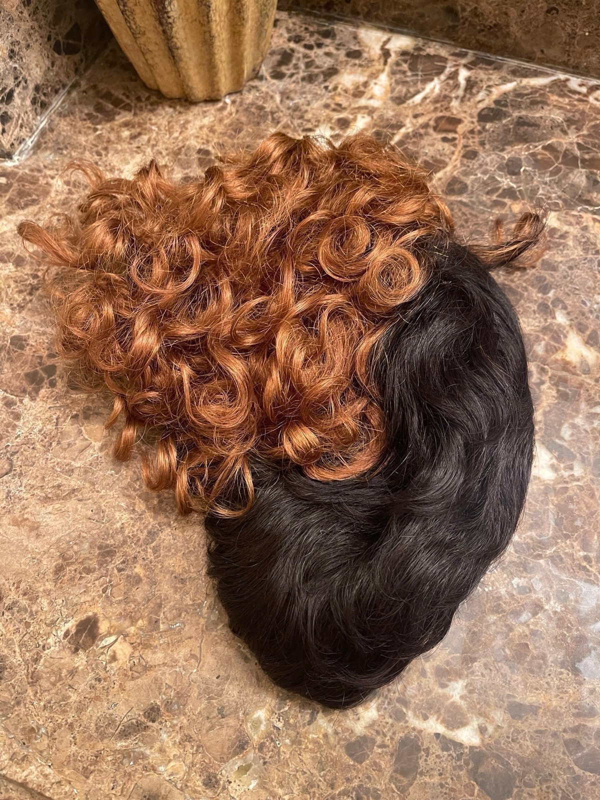 Ombré human hair wig
