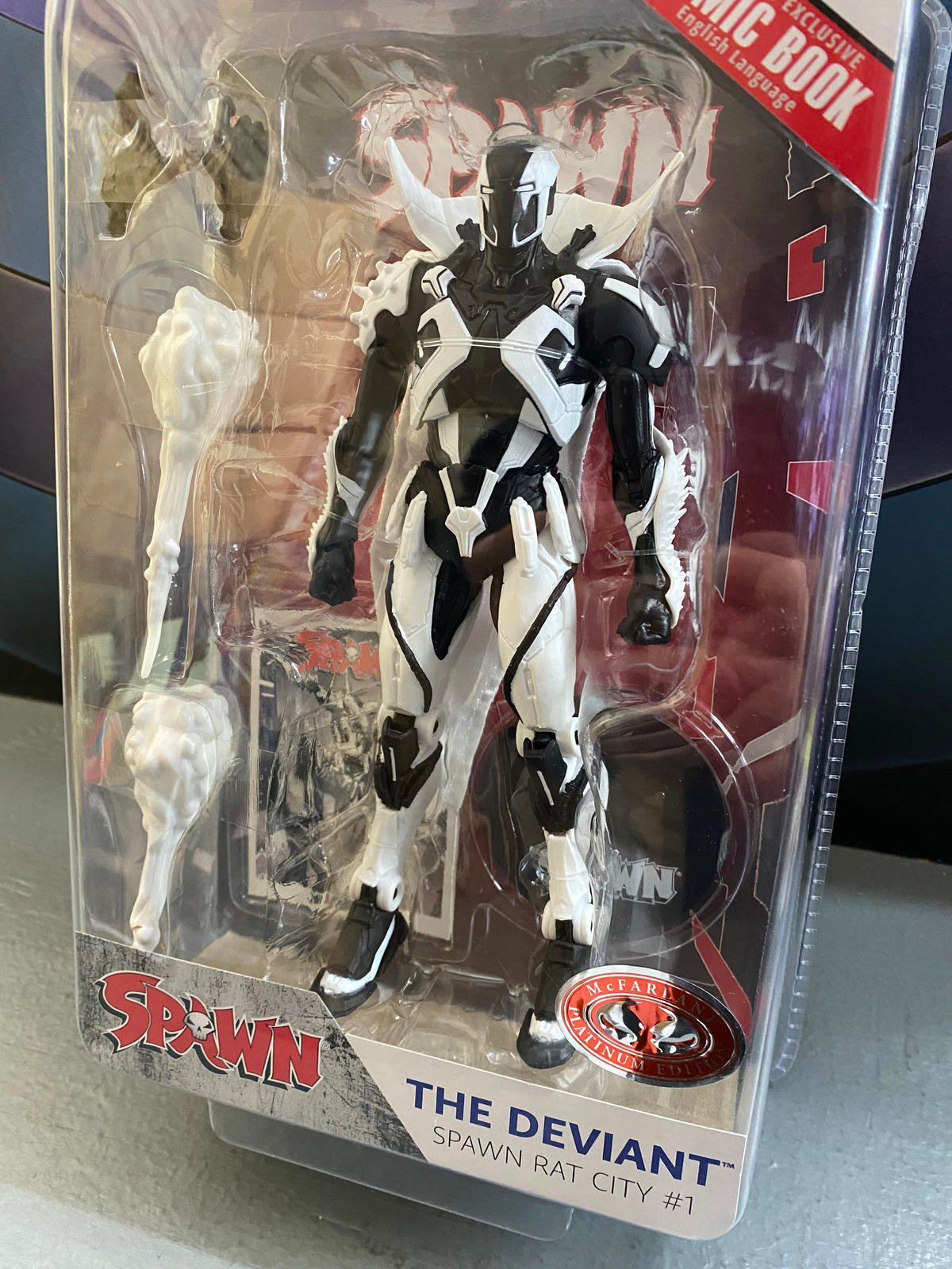 Mcfarlane Toys - Spawn - The Deviant - Black and White (Platinum)