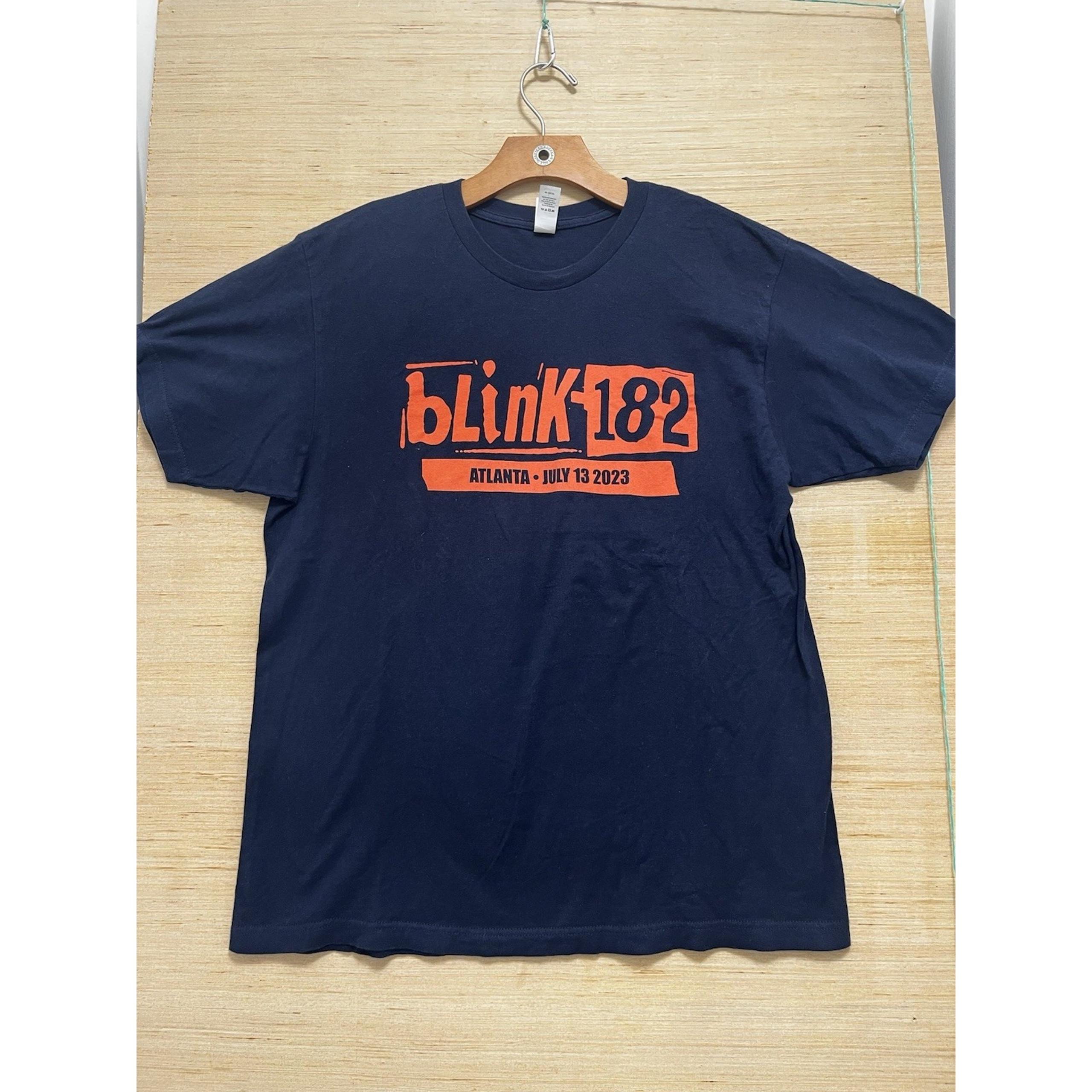 Blink-182 Atlanta Tour T-Shirt July 13 2023 Rabbit Art Sz L Concert Merch