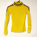 Unif Size Small Badsport Yello Ribbed Polo Neck Sweater