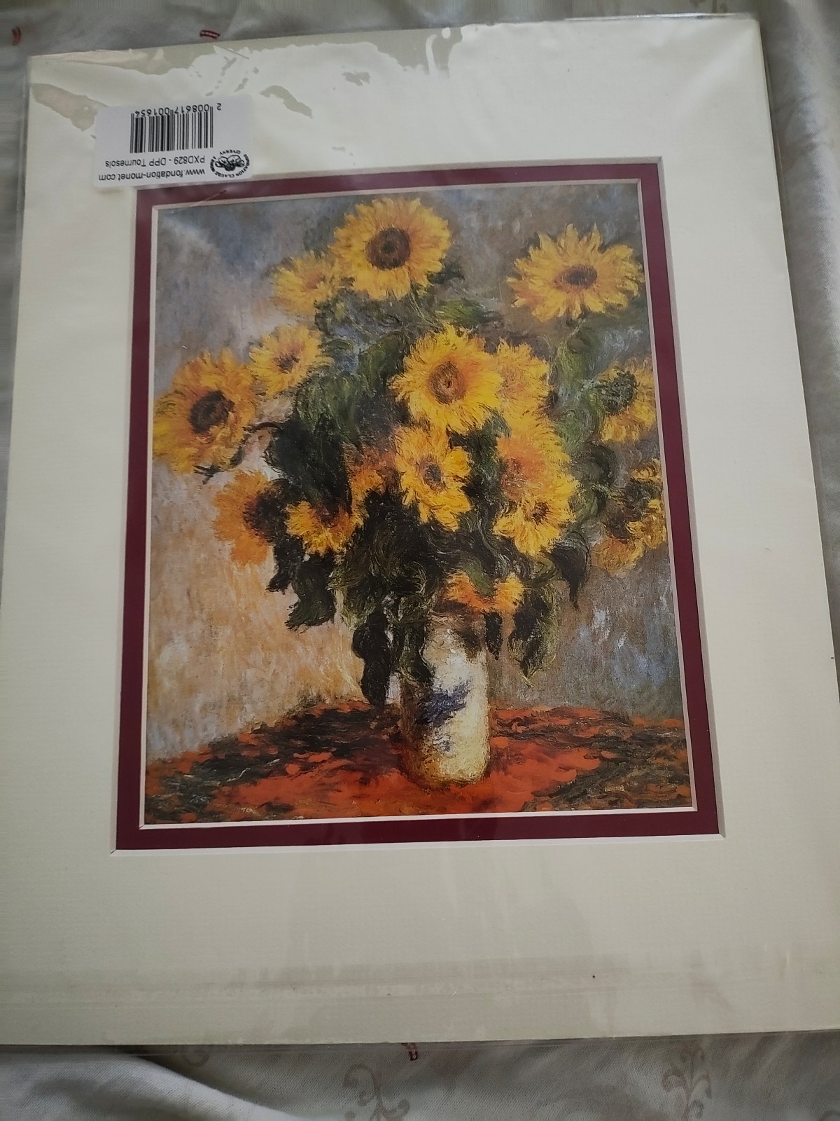 Claude Monet Bouquet of Sunflowers Custom Ready to Frame Print 9 x 11