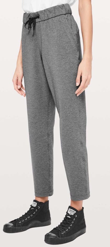 Lululemon On The Fly Pant Heathered Black Size 8