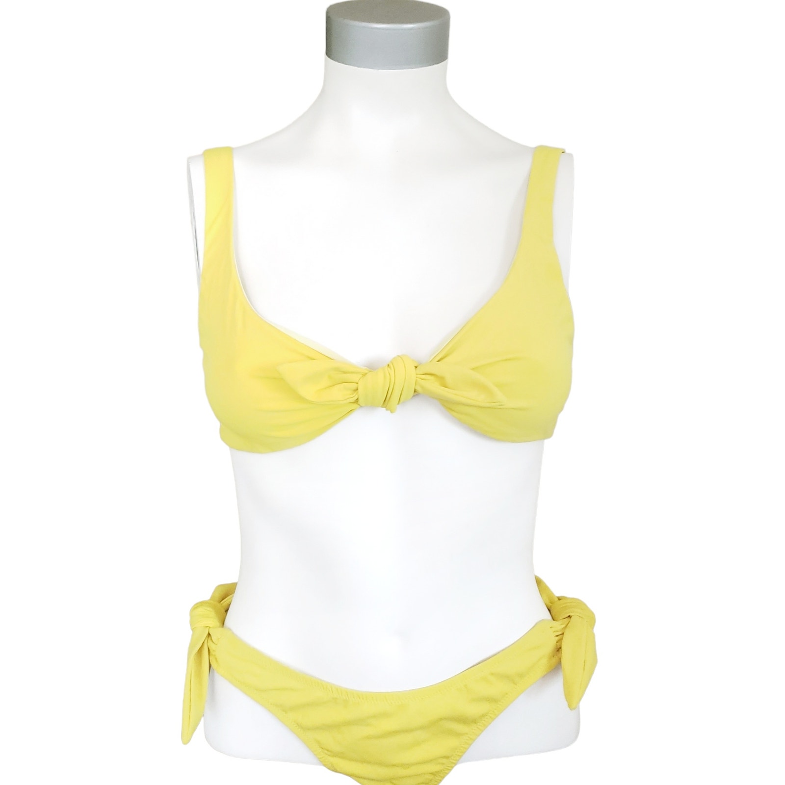 FISCH bikini Lurin front tie top Marigot side tie bottoms submarine yellow Sz ll