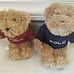 Pair of CUTE 2002 POLO Ralph Lauren 9 Plush Teddy Bear w/ POLO Sweaters SO CUTE