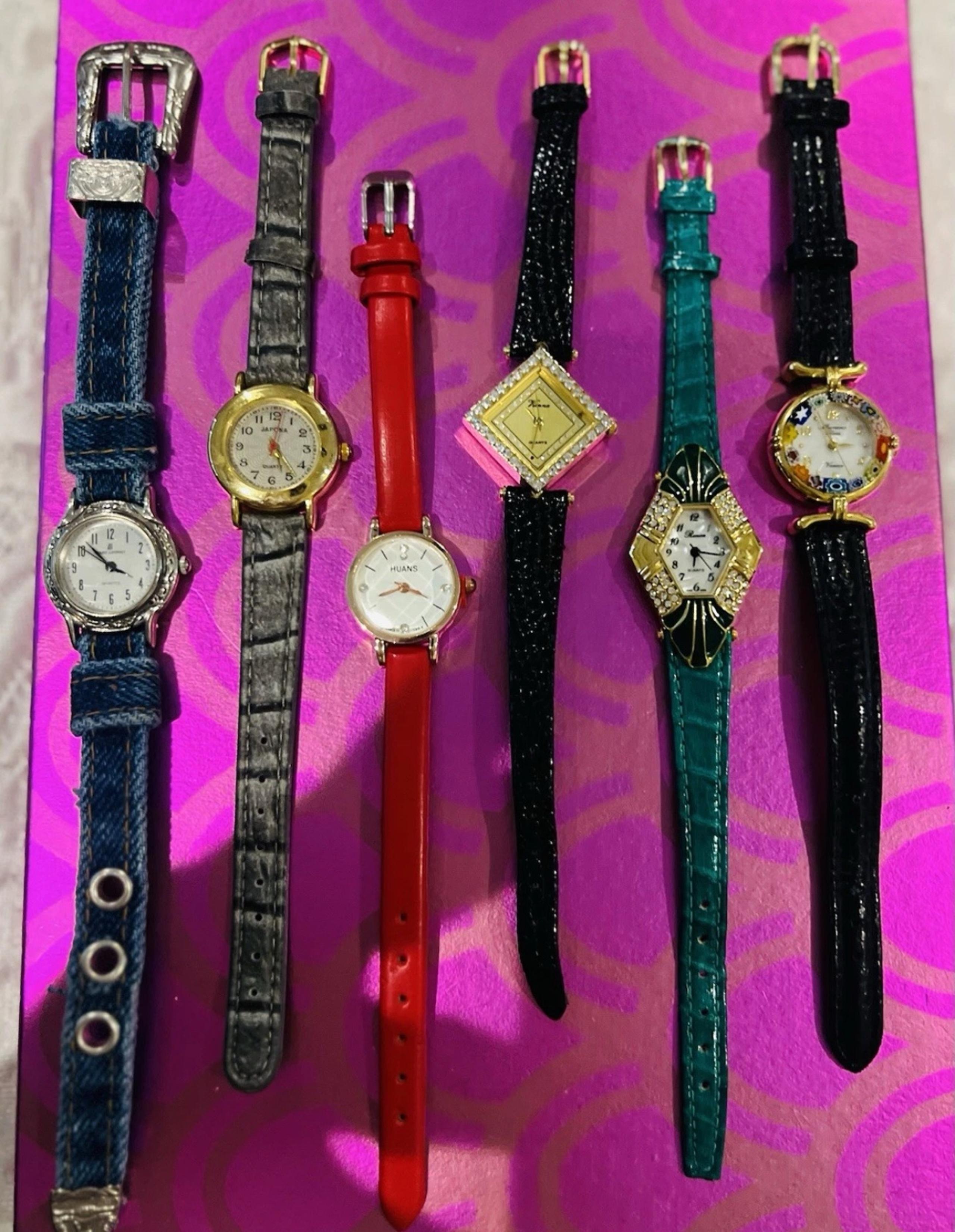 vintage watch lot womens- Huans, Vienna, Ronica, Japona, Murano Glass & Lourdes