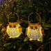Hanging Solar Lanterns Garden Light Waterproof Metal Decorative Solar 2 Pack