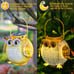 Hanging Solar Lanterns Garden Light Waterproof Metal Decorative Solar 2 Pack