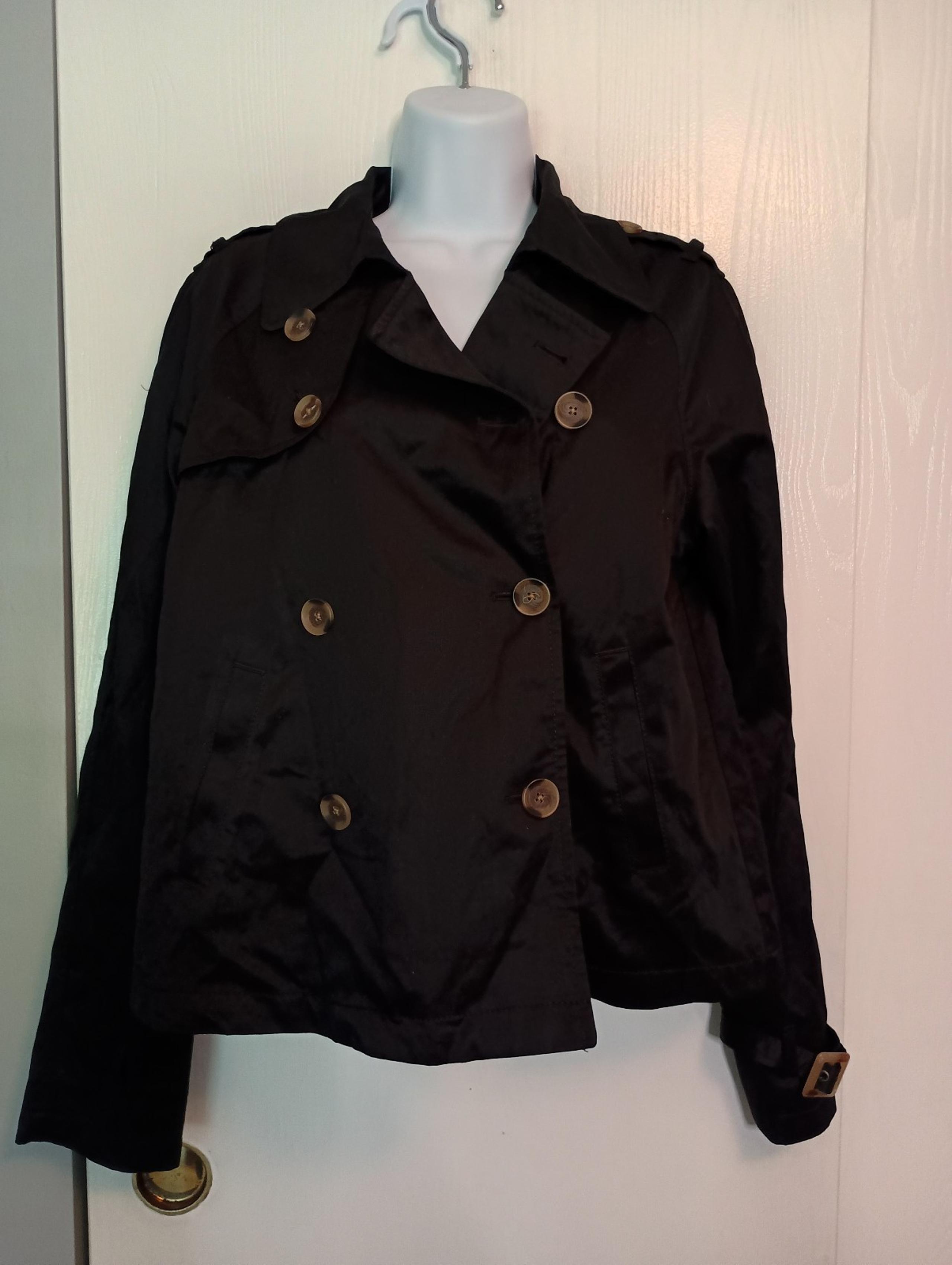 Apt 9, double breasted, waist length,trench coat style jacket, sz S