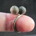 vintage STERLING SILVER ring 5.8g! MODERNIST .925 size 4.5 ESTATE SALE TAXCO!