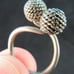 vintage STERLING SILVER ring 5.8g! MODERNIST .925 size 4.5 ESTATE SALE TAXCO!