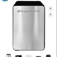 Frigidaire Retro 10L, 15-Can Mini Cooler, EFMIS183, Stainless Steel