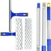 Window Cleaner Rotatable Squeegee and Microfiber Scrubber with Extendable