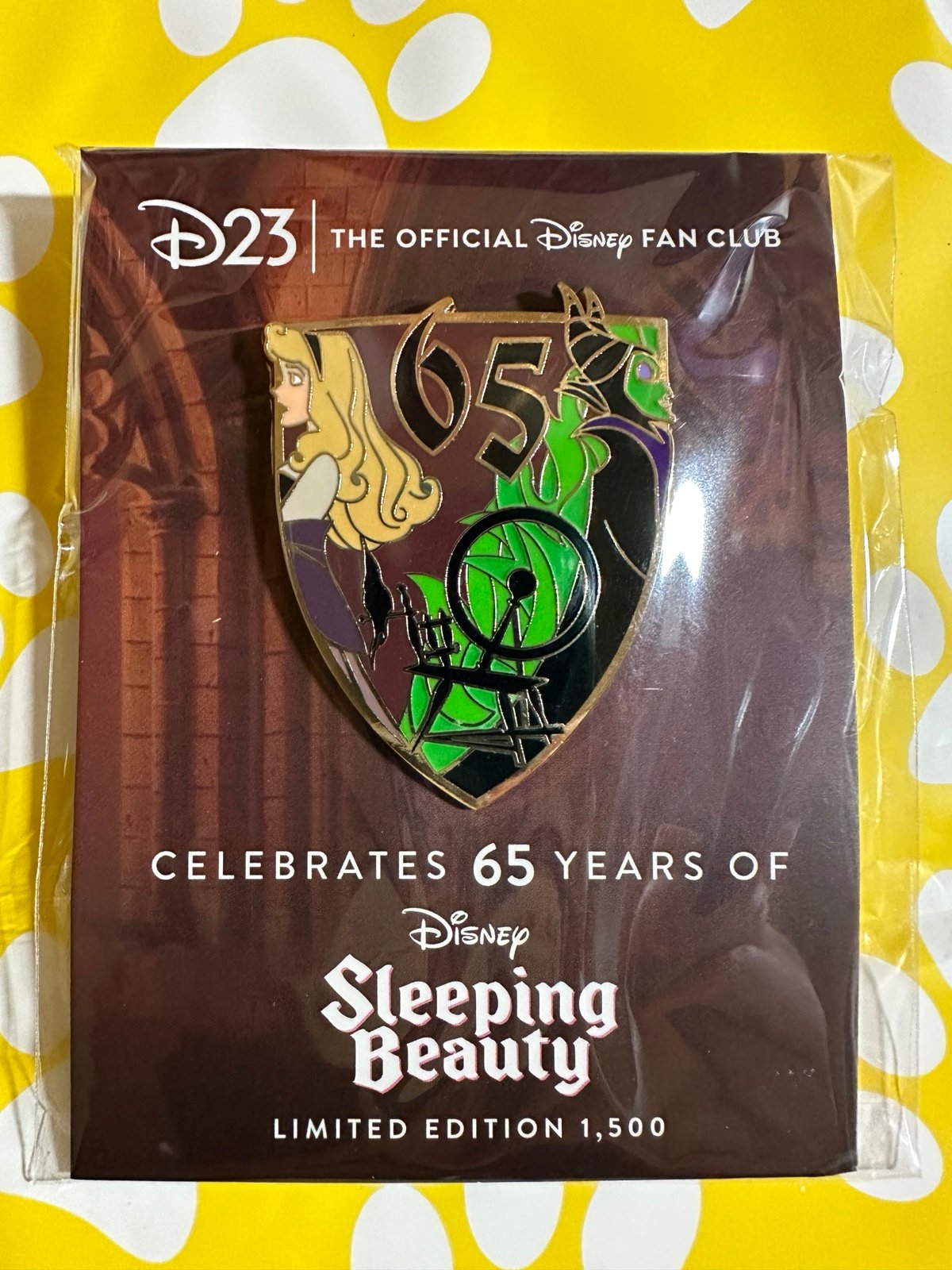 D23 Exclusive Sleeping Beauty 65th Anniversary Pin- Maleficent & Aurora-LE 1500
