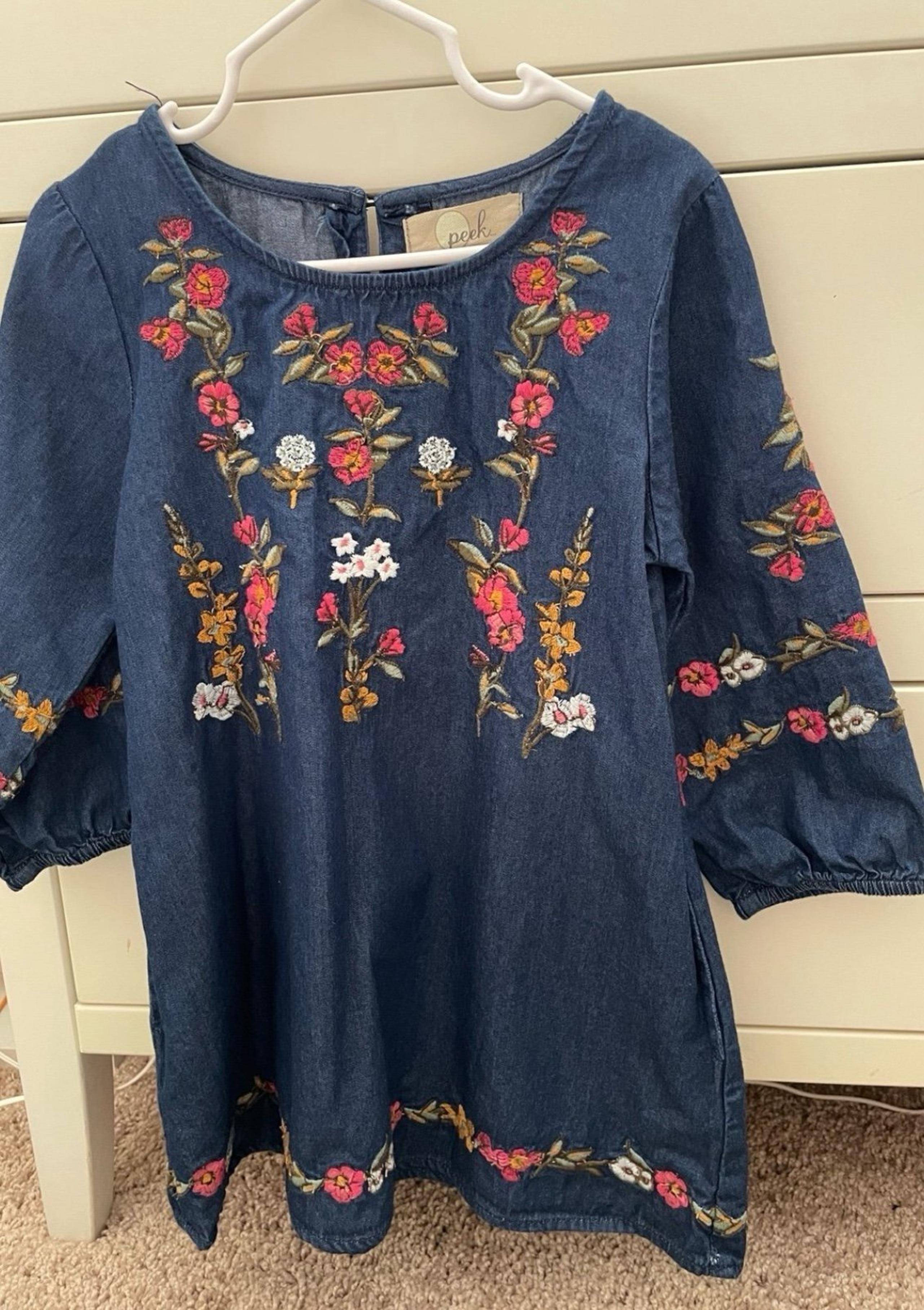 Toddler girl denim fall winter dress size 3T