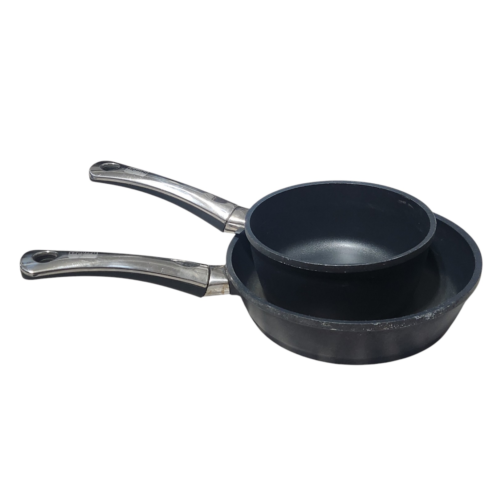 Berndes Non Stick Saucepan Frying Pan Lot of Two 10 2 Qt No Lids Germany