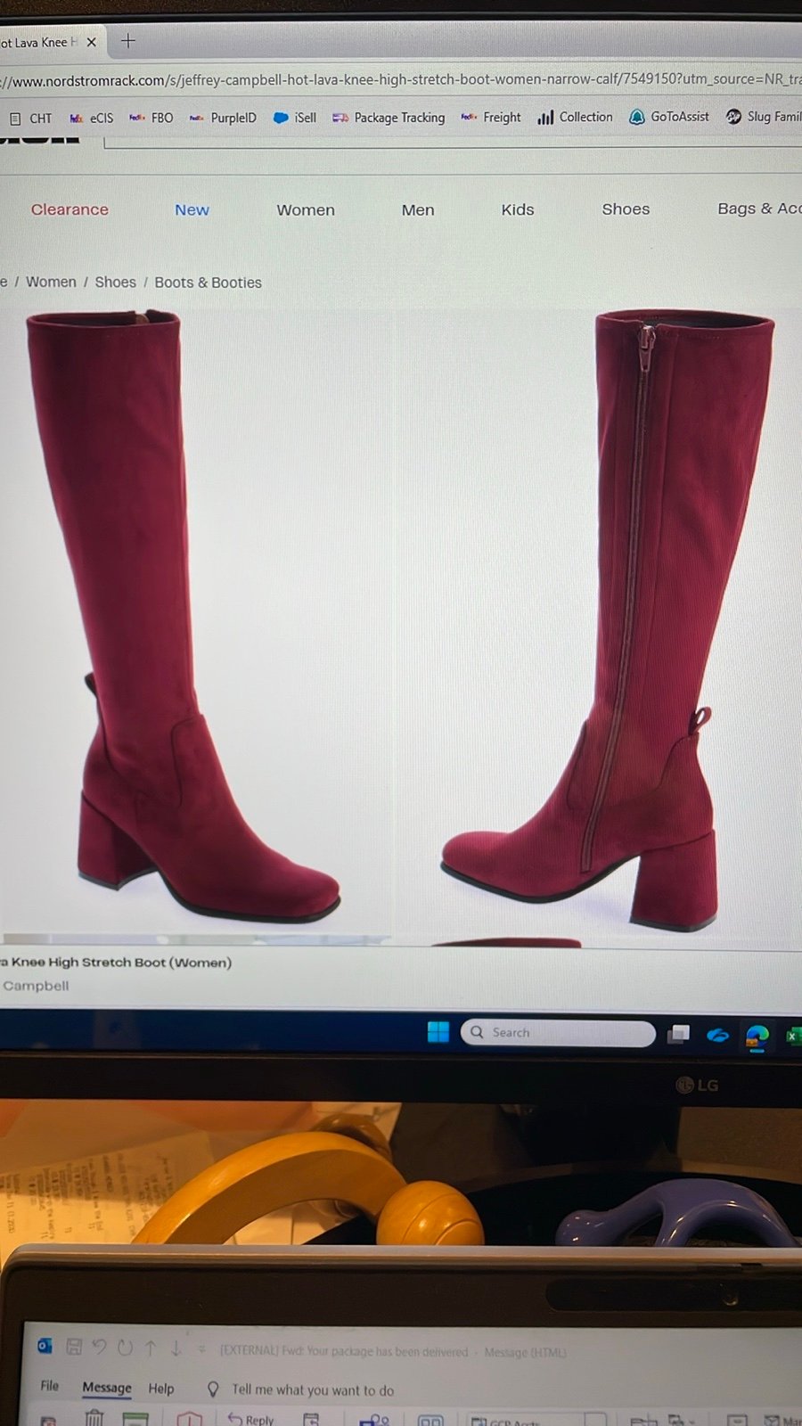 NWT JEFFREY CAMPBELL HOT LAVA KNEE HIGH STRETCH BOOT