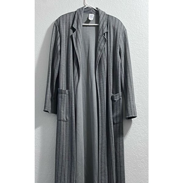 Vtg Y2K Weekenders kimono Longline Collared Duster Jacket M
