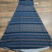 NEW Lalo & Company Blue Metallic Gold Gypsy Full Flare Maxi Skirt Small
