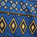 NEW Lalo & Company Blue Metallic Gold Gypsy Full Flare Maxi Skirt Small