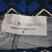 NEW Lalo & Company Blue Metallic Gold Gypsy Full Flare Maxi Skirt Small
