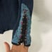 Free People Navy Blue Rare Meadow Fiesta Long Sleeve Scoop Neck Thermal Top