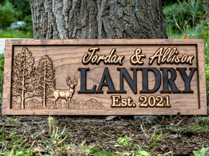 Outdoor Decor | Custom Wood Signs | Deer Hunting Gifts | Cabin Decor |