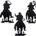 Western Cowboy Wall Decor Vintage Cowboy Wall Art Indoor Home Decor Rustic Black