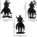 Western Cowboy Wall Decor Vintage Cowboy Wall Art Indoor Home Decor Rustic Black