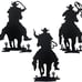 Western Cowboy Wall Decor Vintage Cowboy Wall Art Indoor Home Decor Rustic Black