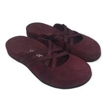 Vionic Burgundy Wine Rest Claire Slip On