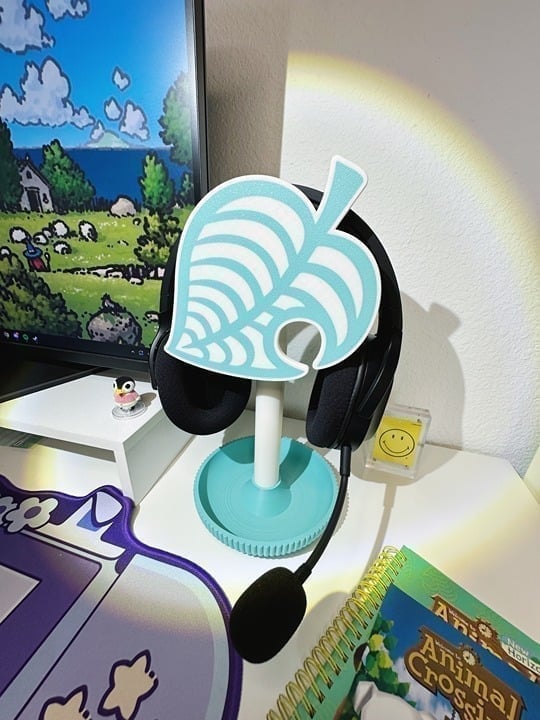 Headphone stand for Gamers/Gaming (CAN BE CUSTOMIZED!) - Animal Crossing Edition