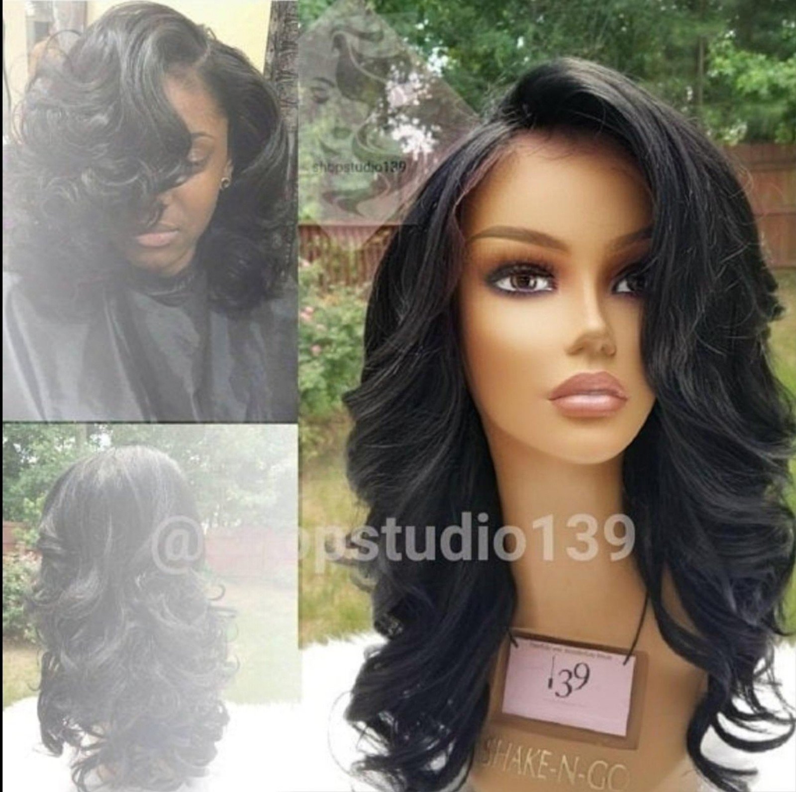 Body wave round part lace wig