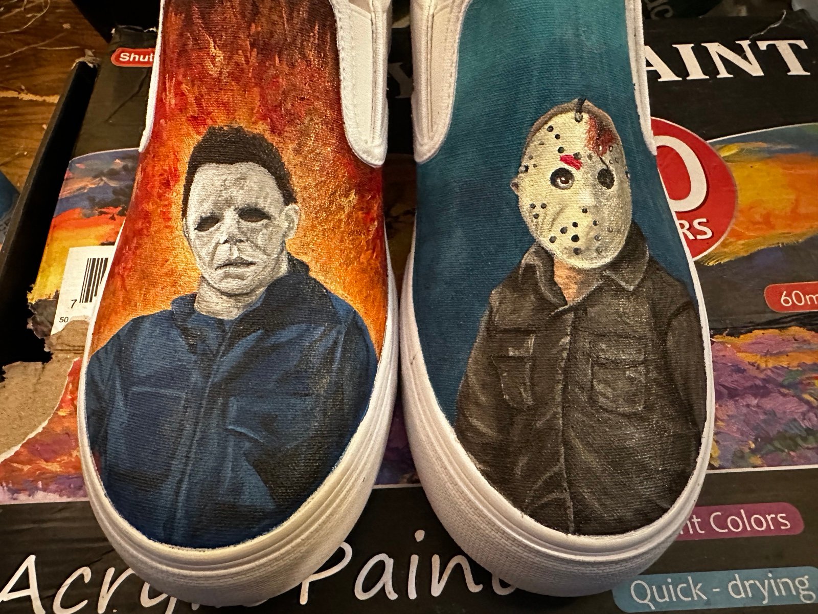 Hand painted Halloween Shoes