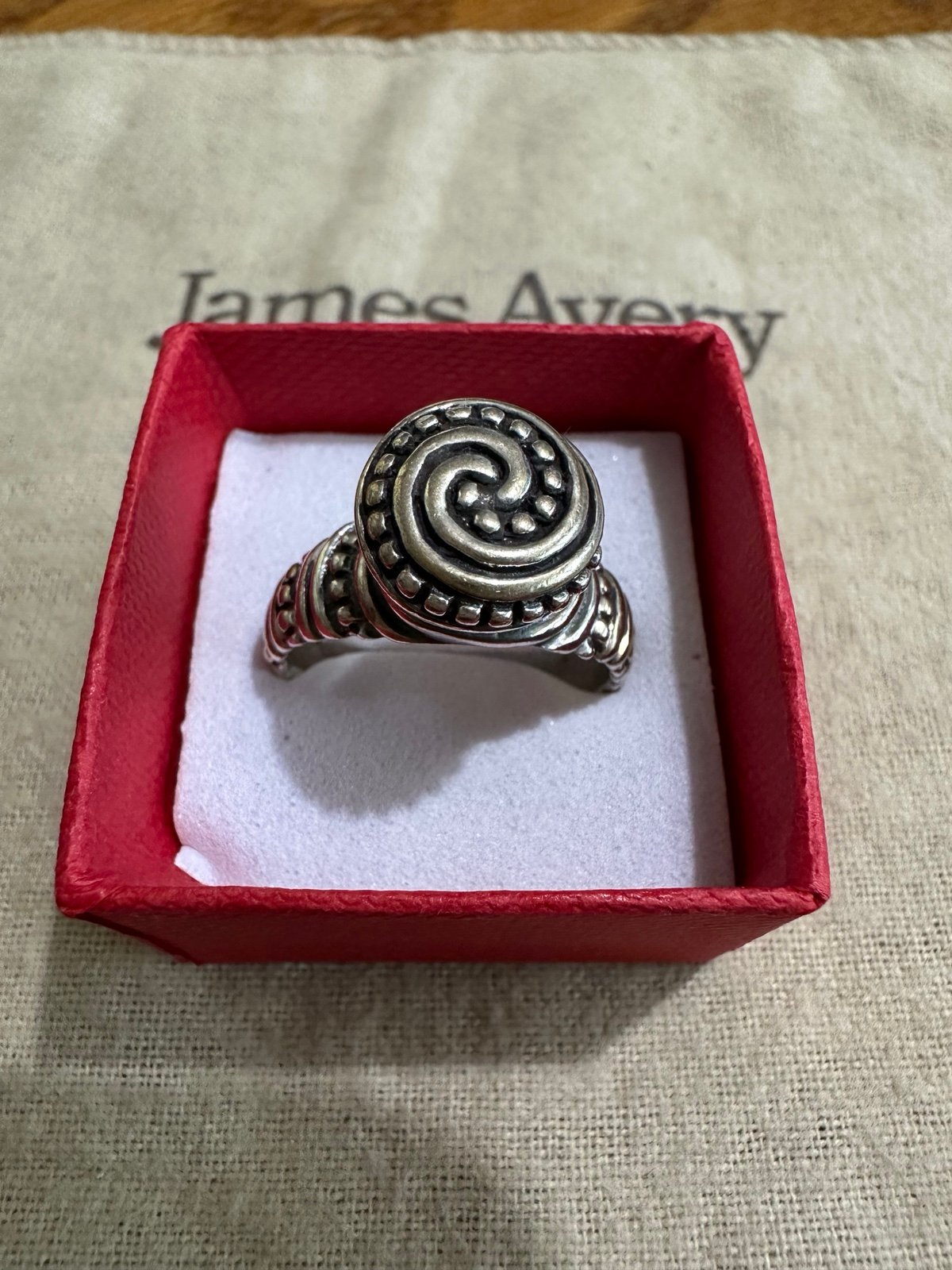 James Avery African beaded ring