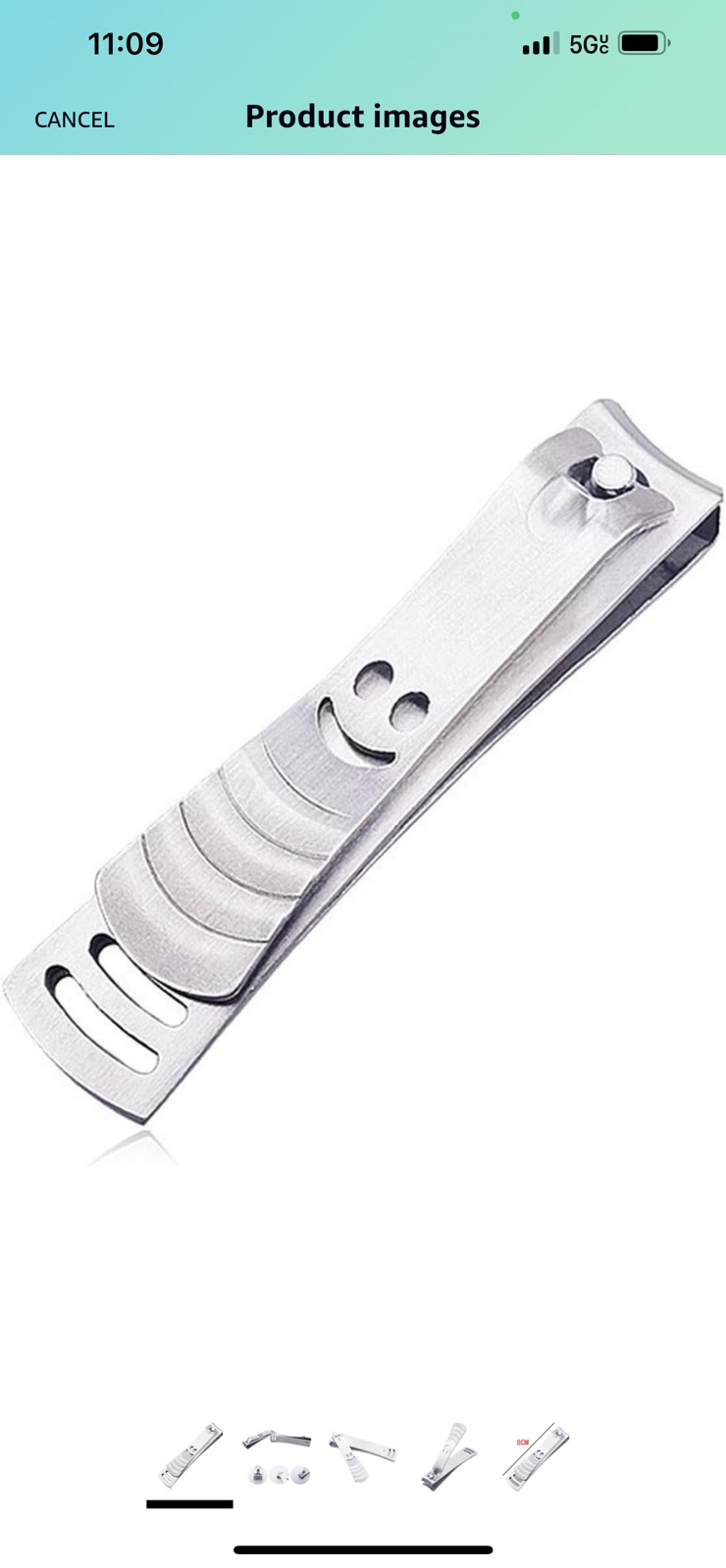 New Rotary Nail Clippers 360-degree Stainless Steel Smiley Face Nail Clippers La