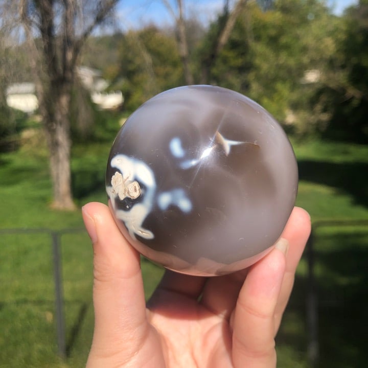 Orca agate sphere