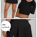 NWT78 Lululemon Pace Rival MR Skirt Tall, Size 4 BLK