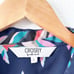 Crosby Feather Printed Blouse in Navy size L