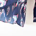 Crosby Feather Printed Blouse in Navy size L