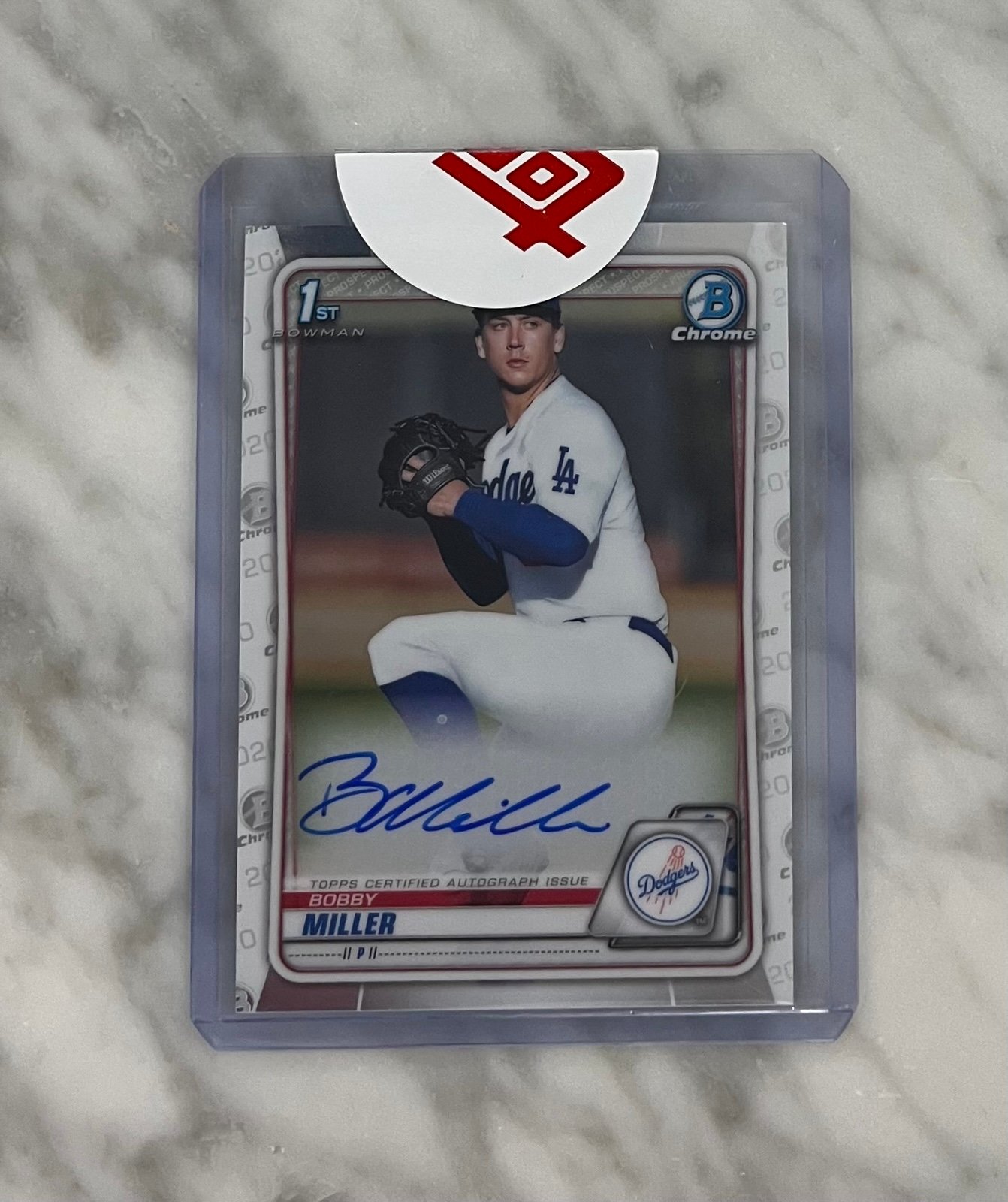 2020 Bowman Chrome Bobby Miller Auto RC Rookie Dodgers