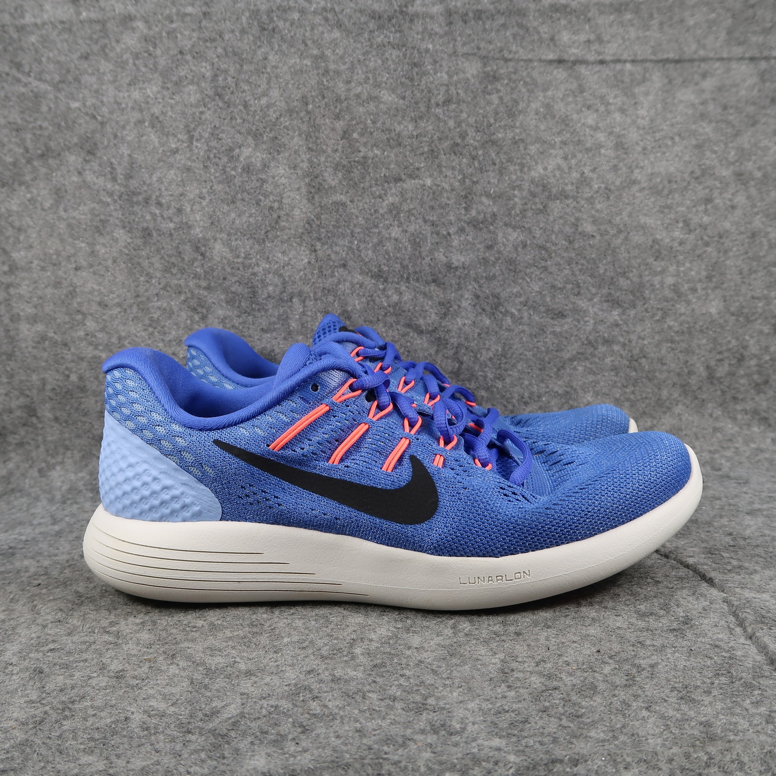 Nike Shoes Womens 8 Athletic Trainers Lunarglide 8 Running Sneaker Sport Blue