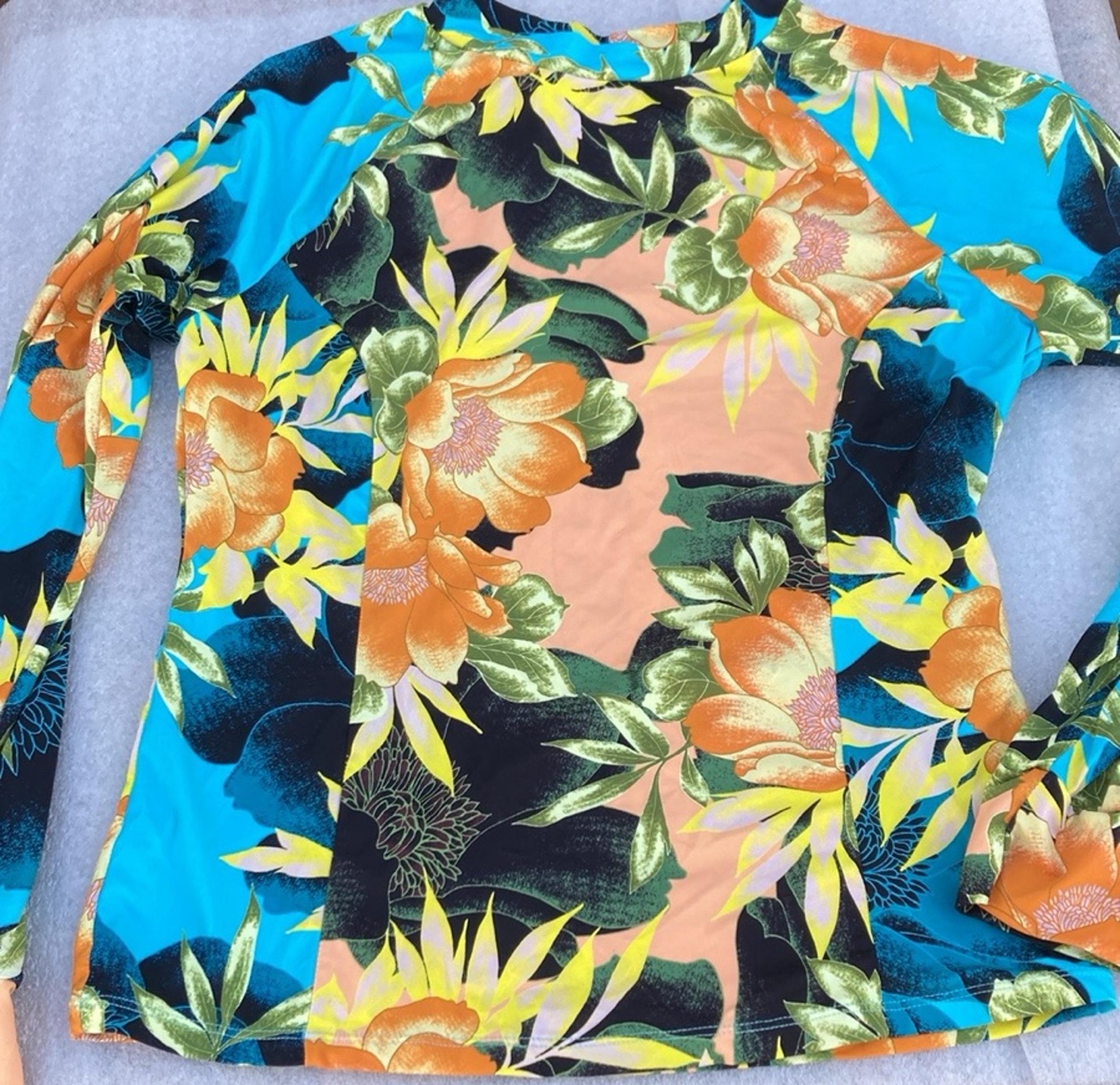Lucky Brand Lotus print SUP SURF SWIM SET XL